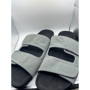 James Perse Mens Grey Adjustable‎ Strap Slide Sandals Size 13